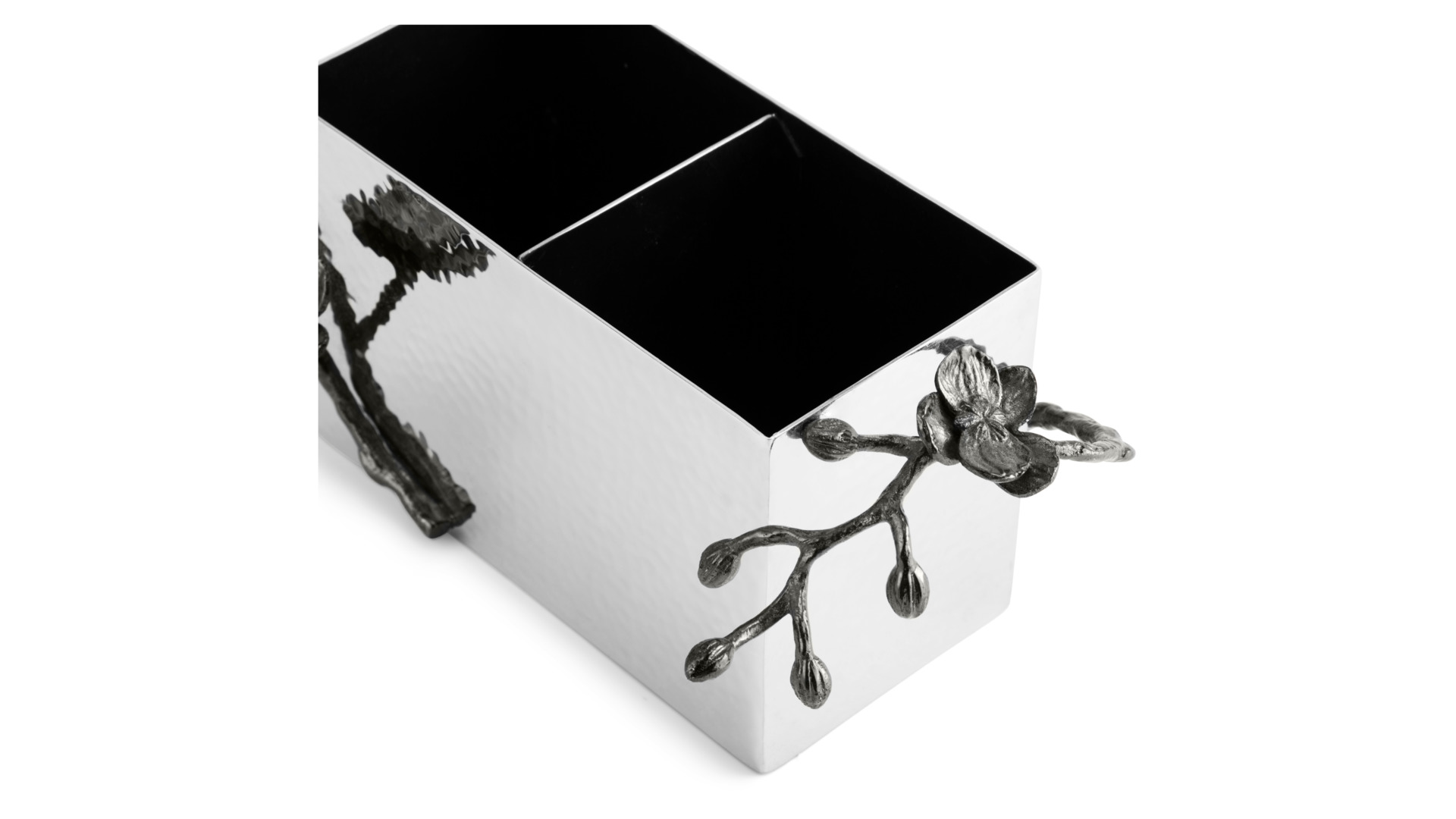 Подставка для столовых приборов Michael Aram Чёрная орхидея 21x13x11 см